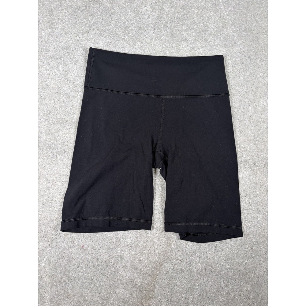 Athleta Mid Rise Elation 8in Inseam Athletic Yoga Biker Shorts Small Black